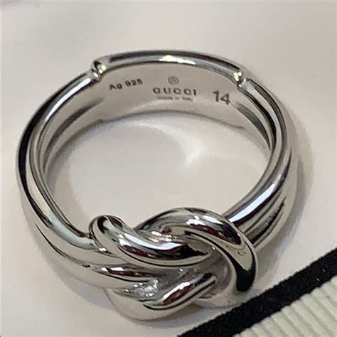 gucci piccolo knot ring|Gucci silver rings uk.